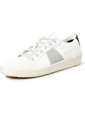 

Мужские спортивные кроссовки GEOX Ivory Comfort Warley с круглым носком на платформе 12,5, Цвет слоновой кости, WARLEY