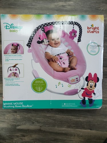 minnie mouse blushing bows bouncer