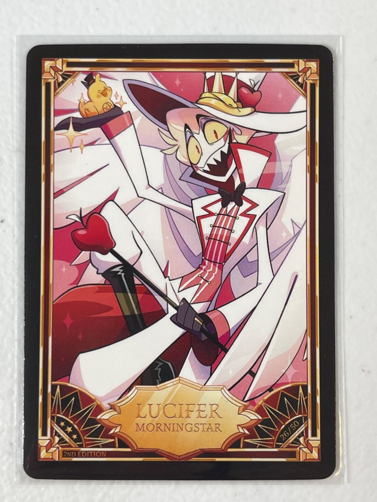 【2nd】Hazbinhotel Lucifer Foil Hazbin Hotel Trading Card LUCIFER MORNINGSTAR 26/50 Second