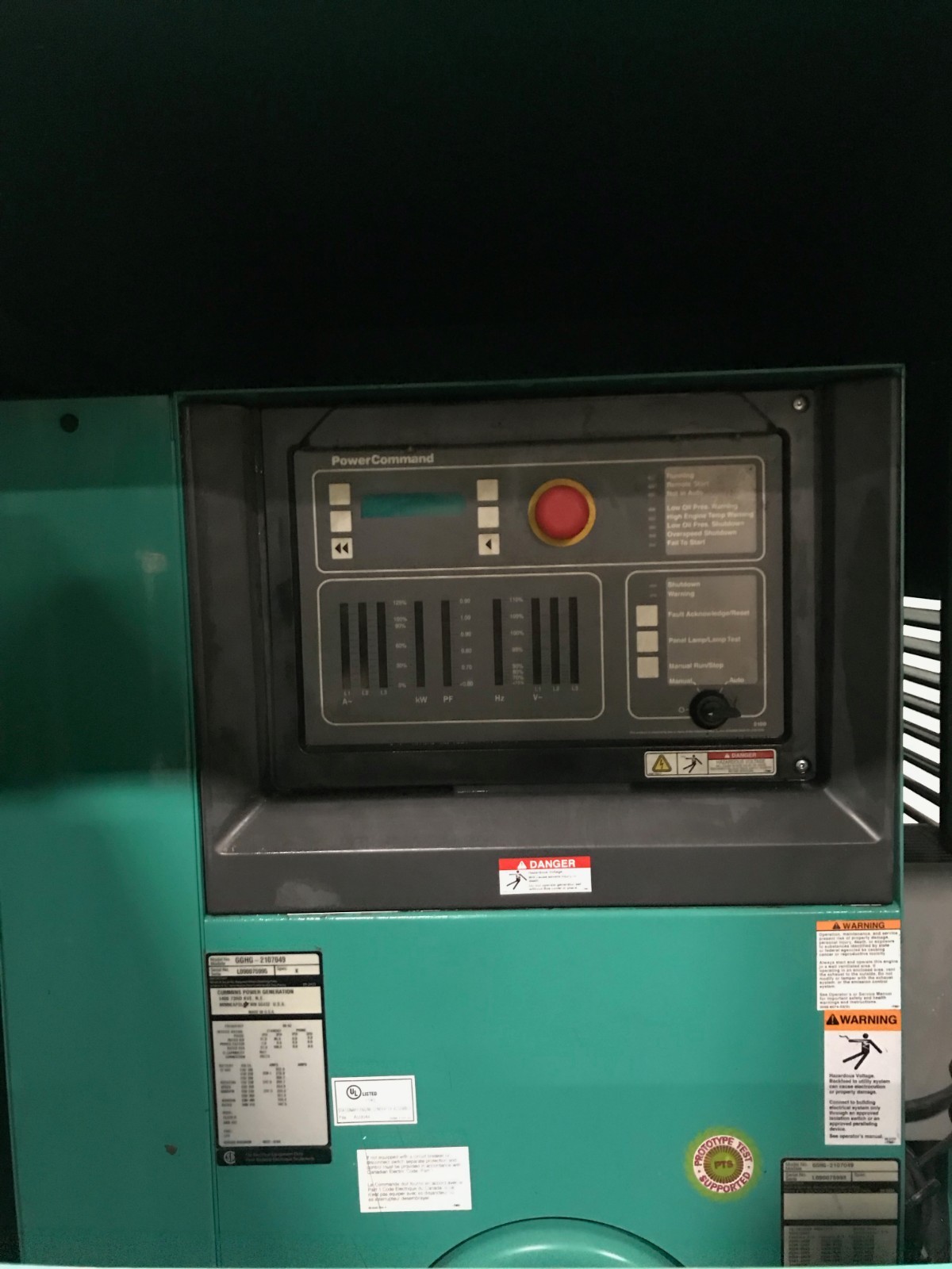 New 85kW Cummins Natural Gas Stationary Generator GGHG | S/N: L090075995