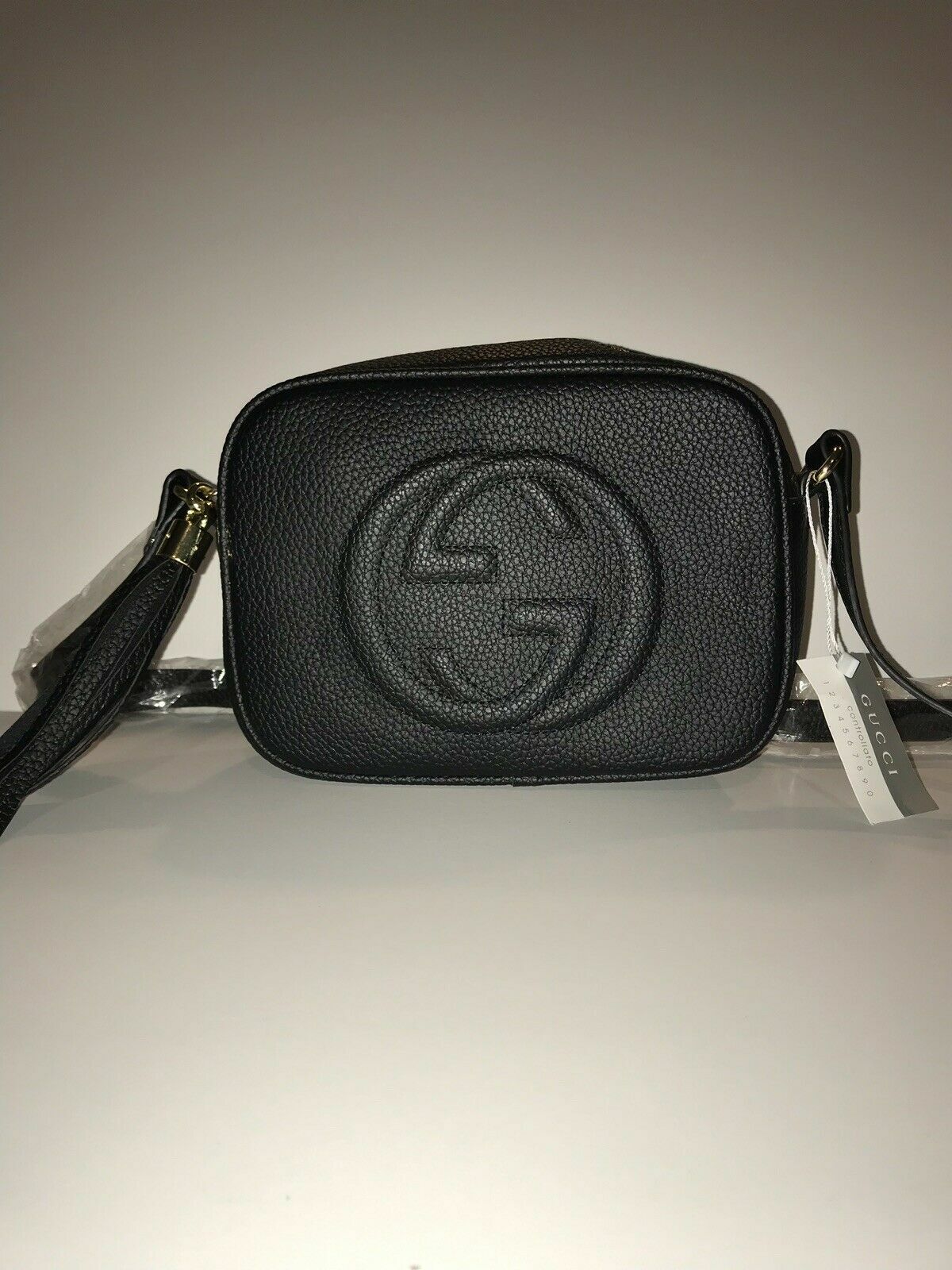 Gucci Black Disco Bag Crossbody Mrssenger Leather Soho