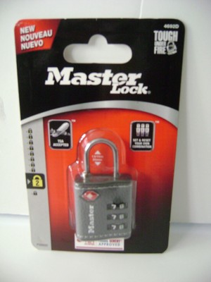 Master Lock 4692D Set Your Own Combination TSA-Accepted Luggage Lock, 1-1/4