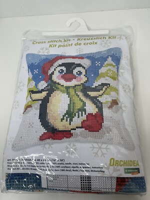 Penguin Front Cushion Cross stitch kit for Pillow Orchidea 9562 new craft
