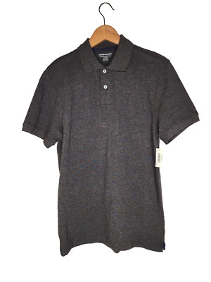 Amazon Essentials Short Sleeve Polo Shirt in Charcoal Gray Size M New With Tags