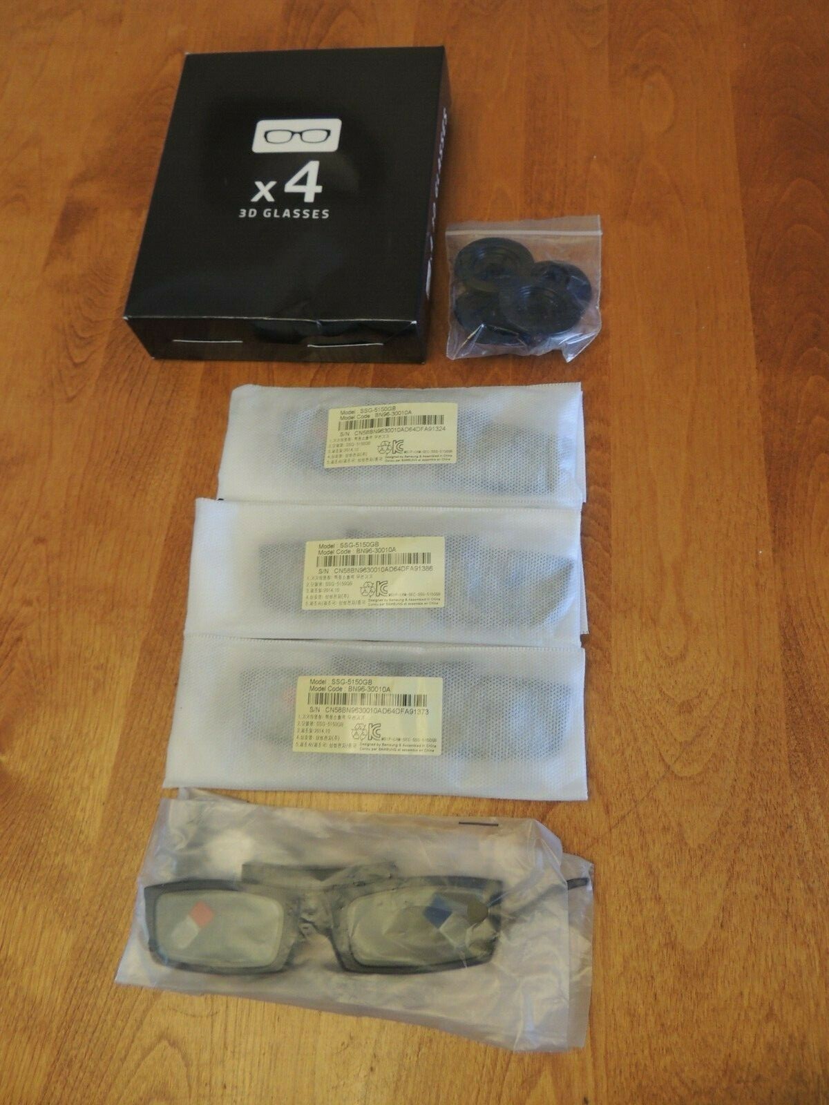 Lot 4x Samsung Genuine SSG-5100GB Battery Powered 3D Glasses Smart LCD LED TV