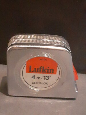 VINTAGE LUFKIN RARE  13' UNILOK Y34CME TAPE MEASURE EXCELLENT WORKING CONDITION 