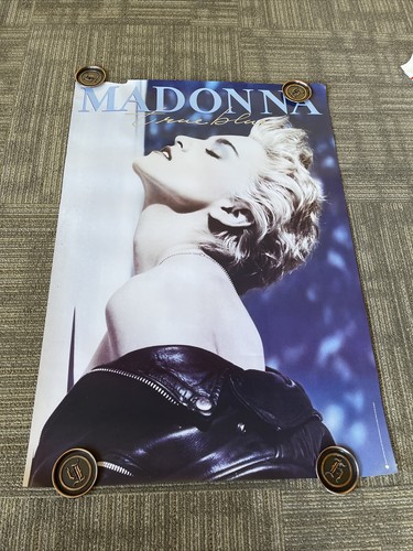 マドンナ　TRUE BLUE　1986年 US製 宣伝用 ディスプレイスタンド マドンナ – True Blue = トゥルー・ブルー – Vinyl (Poster