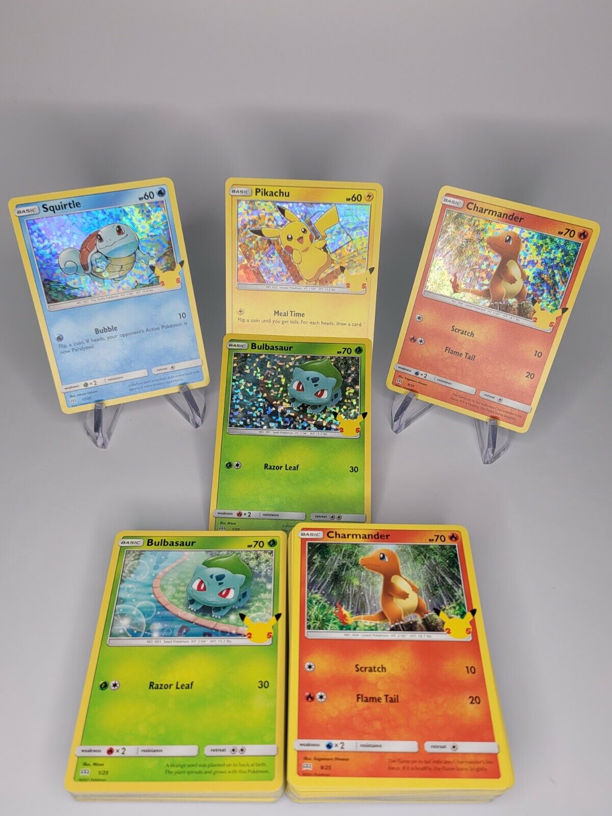 2021 Pokemon McDonalds 25th Anniversary Cards All 50 HOLO &Non Complete your Set 