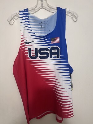 Team USA 2020 Olympics Nike Aeroswift Pro Elite Singlet Size XL CV0403-657