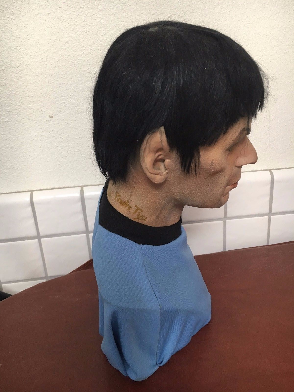 Star Trek Spock Bust Prototype Hand Signed By Mario Chiodo of Illusive Concepts