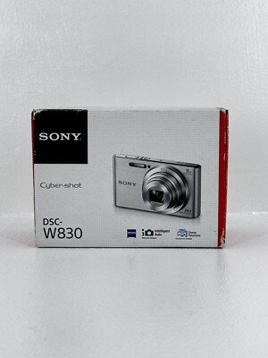 Sony Cybershot 20.1MP 8x Optical Zoom Digital Camera DSC-W830 Silver BRAND NEW!!