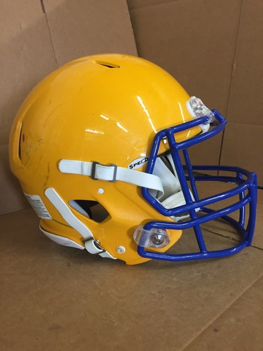 USED RIDDELL SPEED FOOTBALL HELMET - MEDIUM - GREEN BAY GOLD