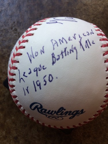 George Kell Autographed Signed Stat Ball Statball Baseball JSA