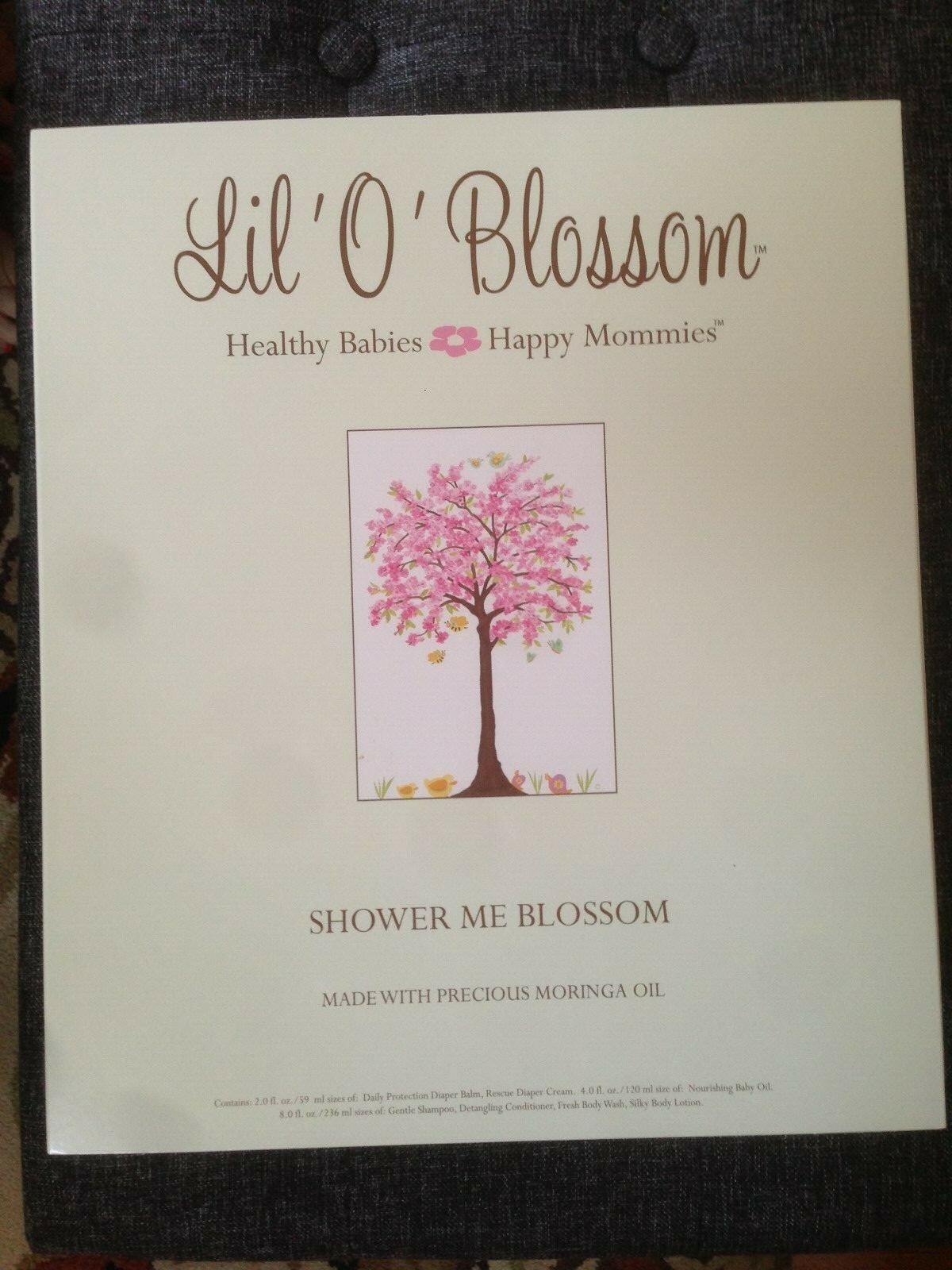 Lil 'O' Blossom’s Shower Me Blossom gift book 7 baby products NEW FREE SHIPPING