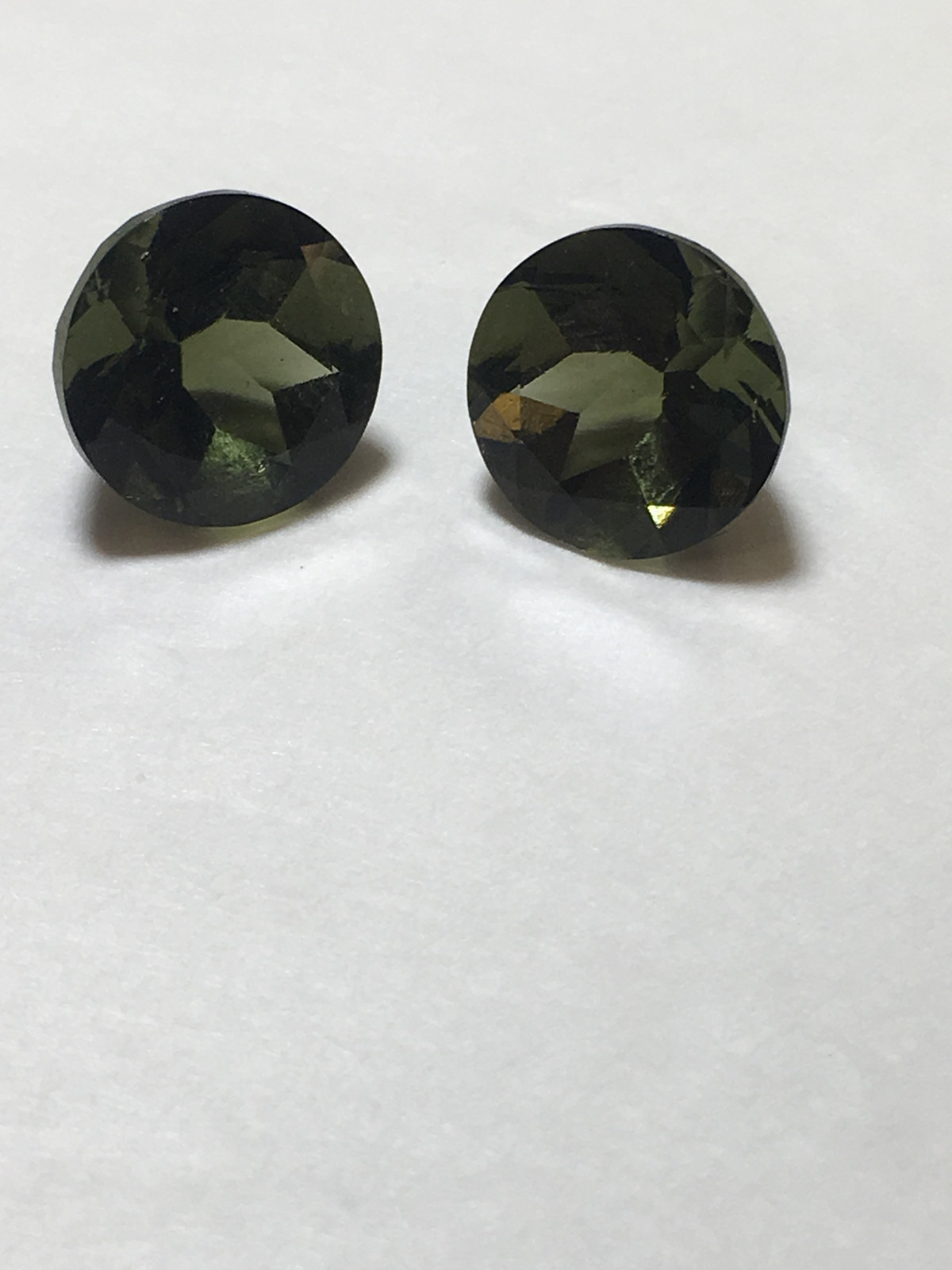 6.47ctw CZECH MOLDAVITE MATCHING PAIR #78