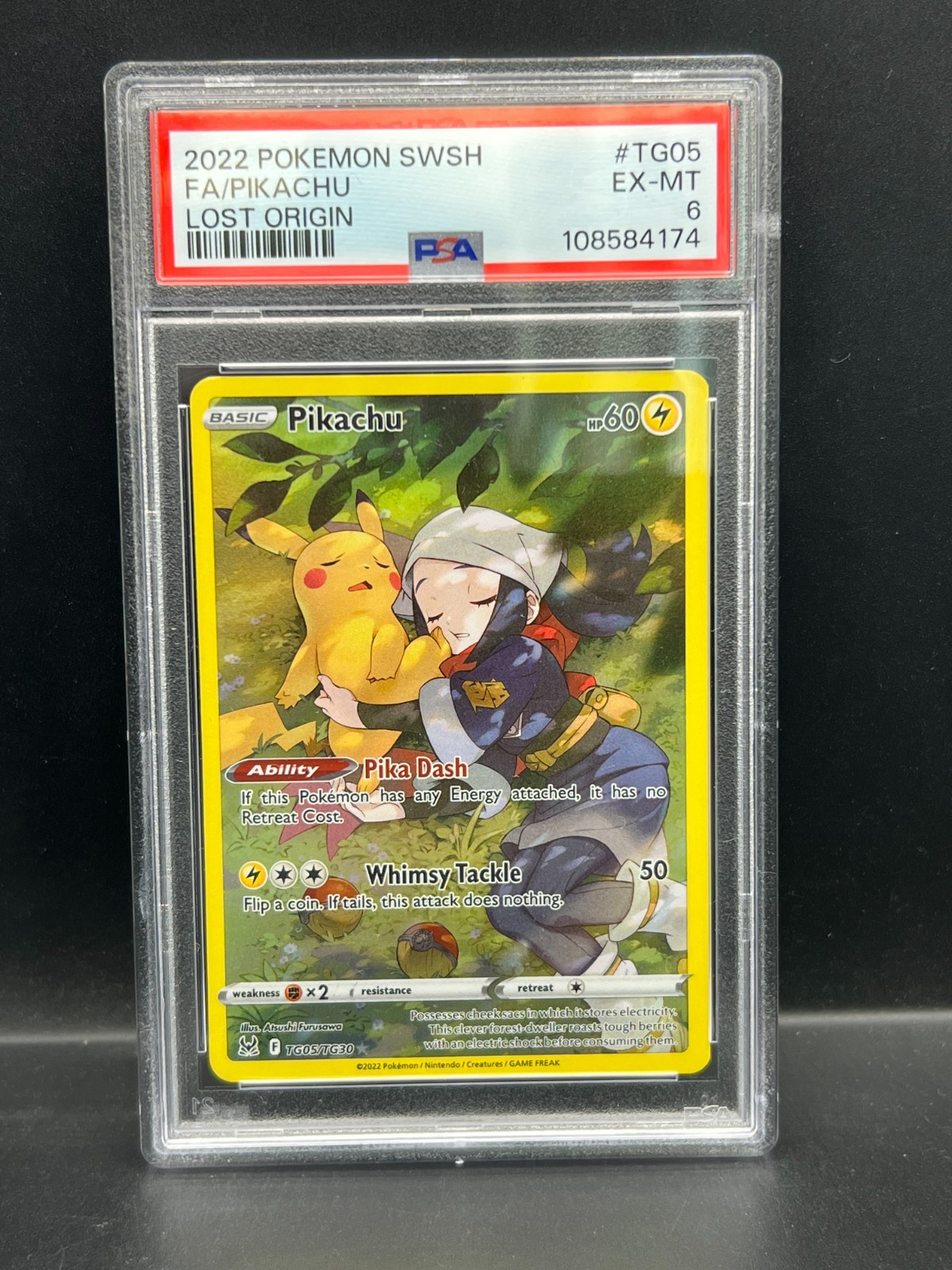 ポケモン - mach 2022 Pokemon Lost Origin #TG29 Pikachu VMAX Gold ! Card is