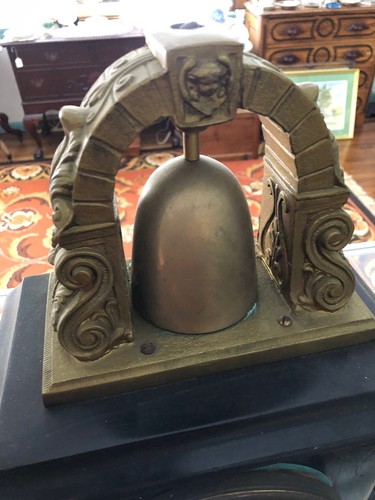 1890 Gilbert 'Curfew' Model Mantle Clock With Brass Bell On Top