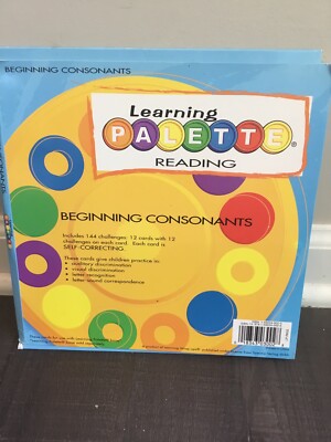 Learning Palette Reading - Beginning Consonants School Room 12 Cards