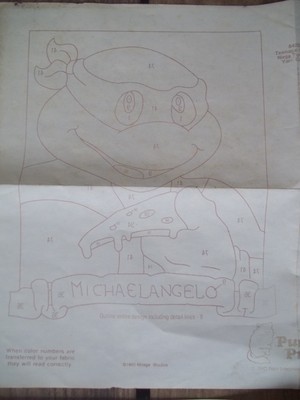 Purr-fect Punch Teenage Mutant Ninja Turtles Transfers TMNT Embroidery 64260