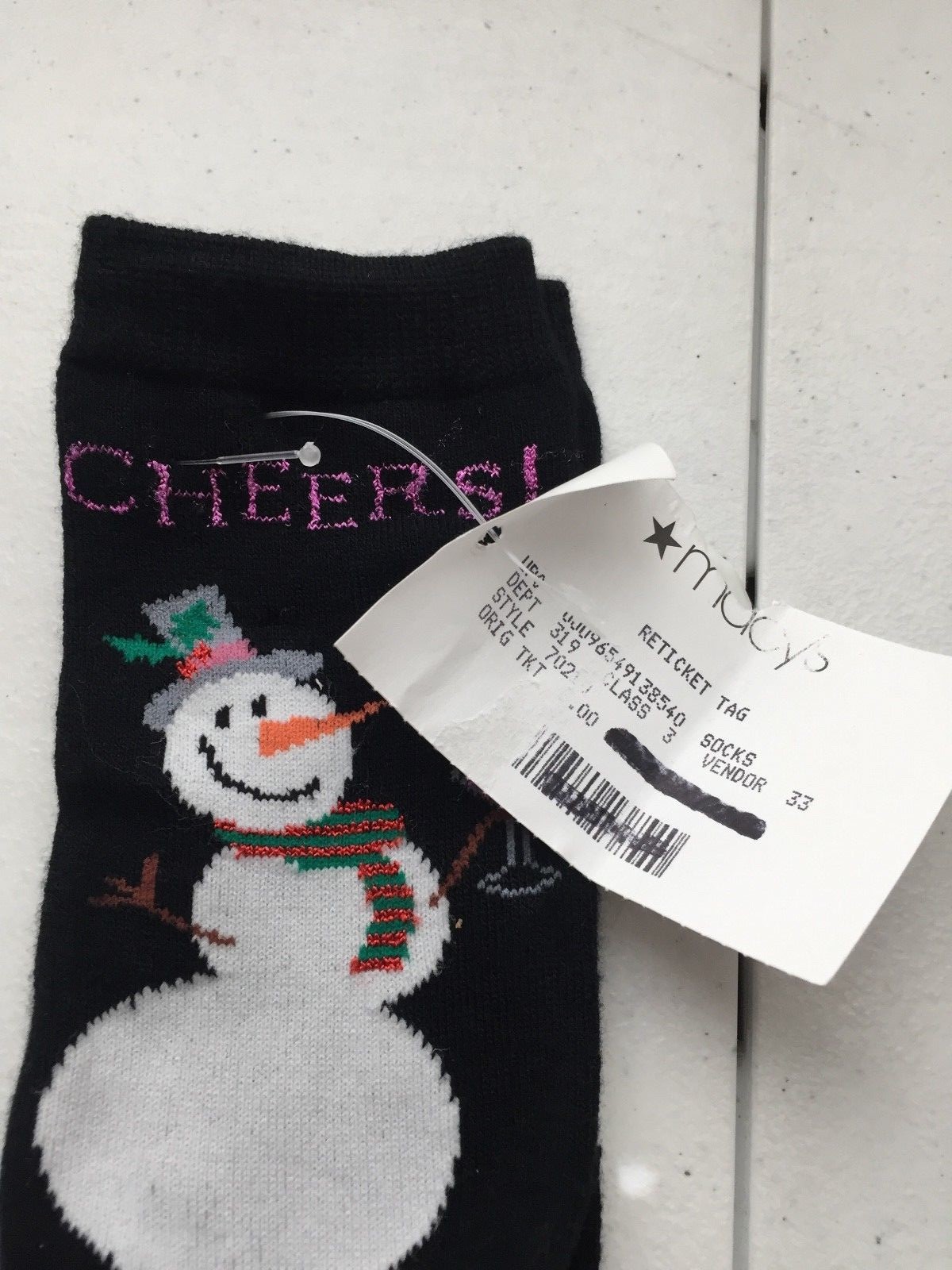 NEW Women's Charter Club/Alfani Christmas/Holiday Crew Socks Size 9-11