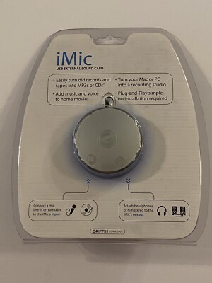 Griffin iMic USB External Sound Interface MAC PC T3041LL/ A