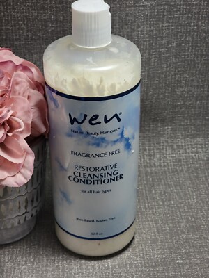 WEN NATURE BEAUTY HAMONY FRAGRANCE FREE RESTORATIVE CLEANSING CONDITIONER 32 oz