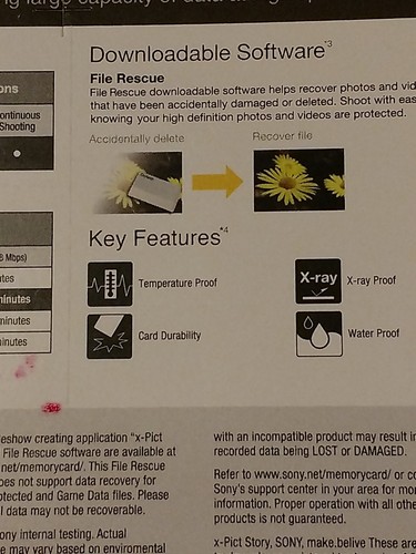 Sony 16 GB  SDHC Memory Card Class 10 SF-16UX/TQN Up to 94 MB/s