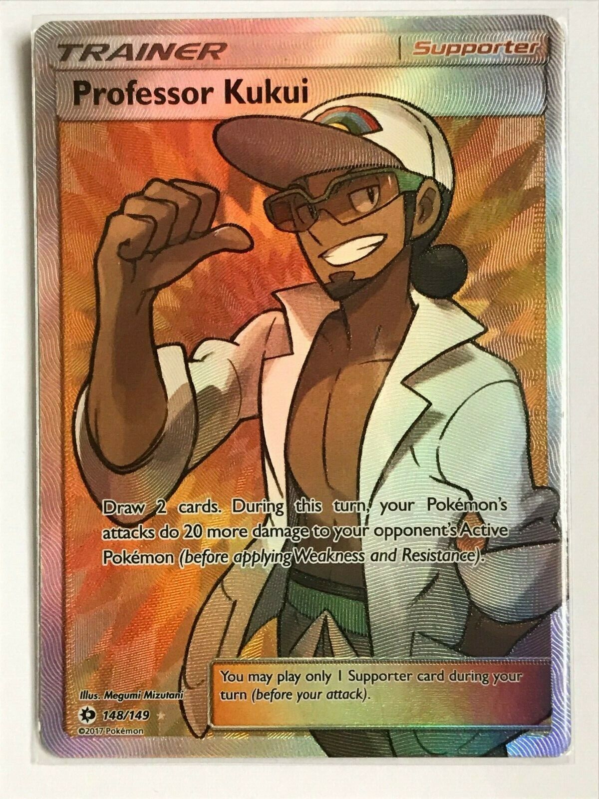 Professor Kukui FULL ART ULTRA RARE Trainer 148/149 Pokemon Professor Kukui FULL ART ULTRA RARE Trainer 148/149 Pokemon