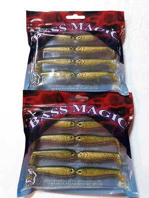 2 Packs of 8 luck e strike Bass Magic 2&1/2'' Rainbow Trout 
