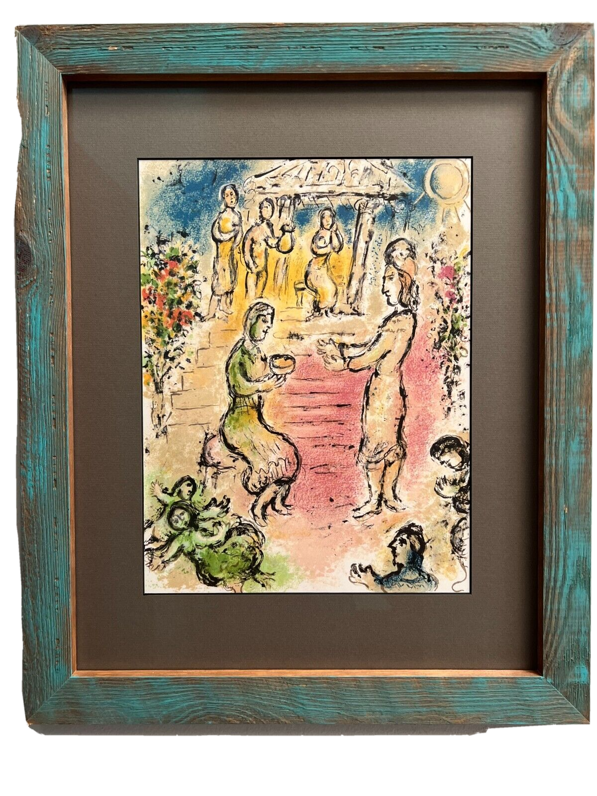 MARC CHAGALL LITHOGRAPH ON FABRIANO PAPER 