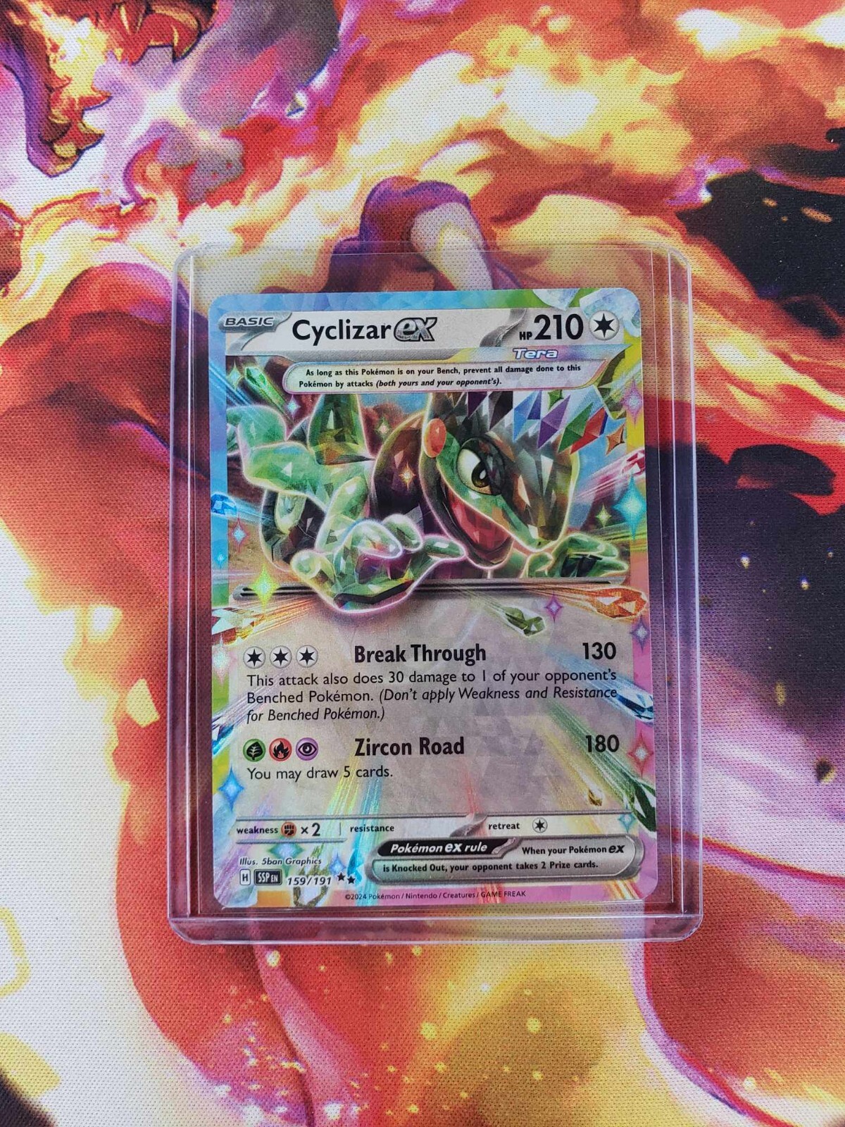 Cyclizar ex 159/191 Double Rare Pokemon Surging Sparks SV8 Cyclizar ex 159/191 Double Rare Pokemon Surging Sparks SV8