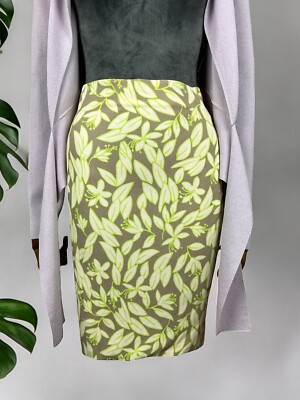 Chic Marc Cain Floral Print Silk Blend Skirt, Size S, Perfect Con