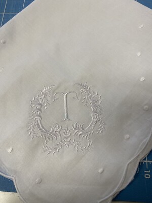 Embroidered Linen Hot Roll Basket Liner Bread Cover Bun Warmer Monogrammed