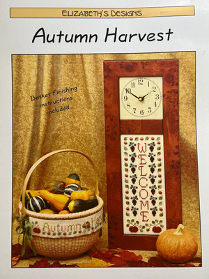 Elizabeth's Designs- Autumn Harvest Chart & Cornucopia Charm