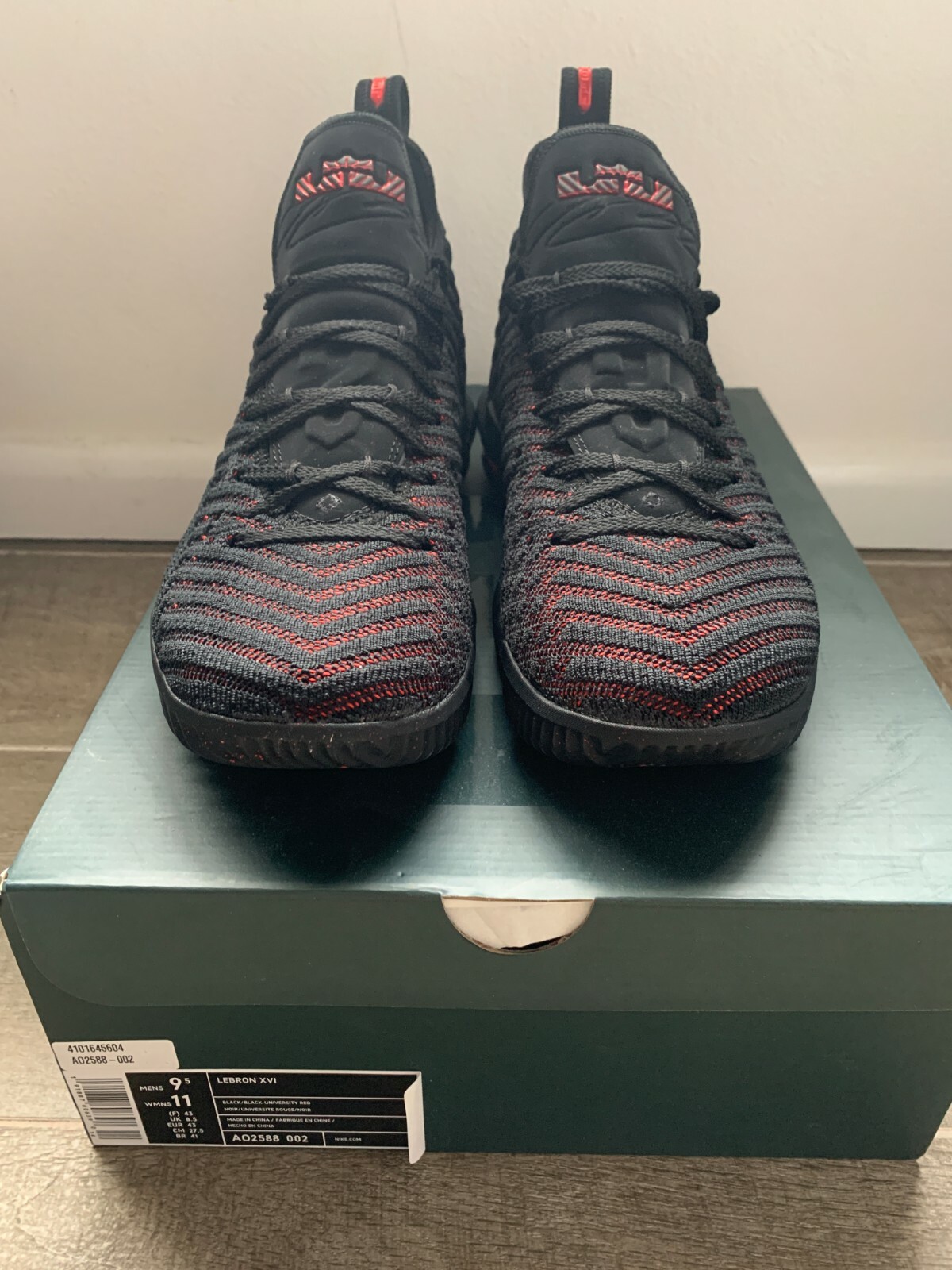 lebron 16 red black