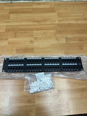 Monoprice 48 Port Cat6 Patch Panel 110 Type (568A/B Compatible) - 7305