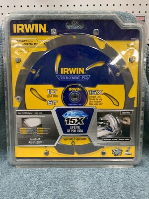 Irwin 10'' 6T Marathon Fiber Cement Circular Saw Blade 4935624