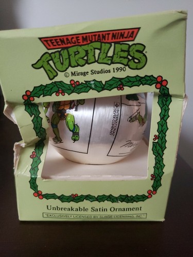 Teenage mutant ninja turtles Mirage Studios 1990 Unbreakable Satin Ornament