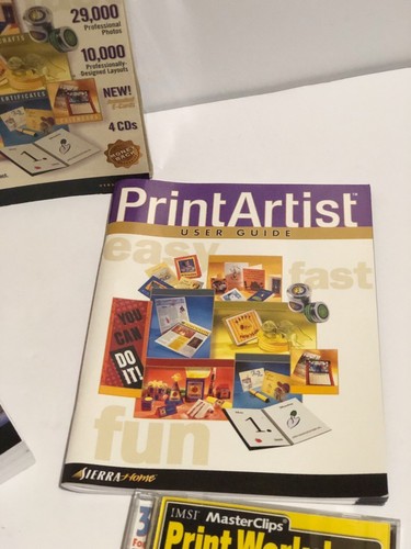 Print Artist GOLD Version 8.0 Home Publishing Windows 4 CDs Print Workshop