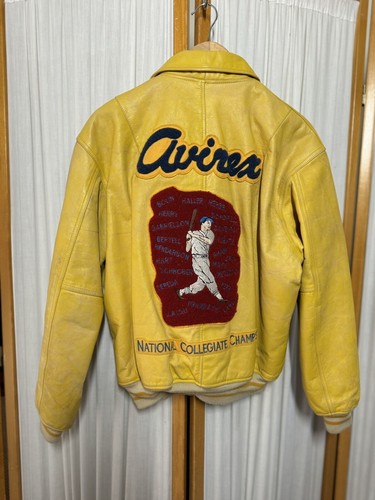 AVIREX Authentic  Leather  collegiate Jacket