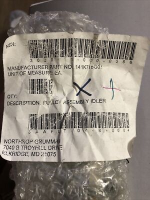 Northrop Grumman Pulley Assembly Idler 141K718G01 97942ASSY141K18G01