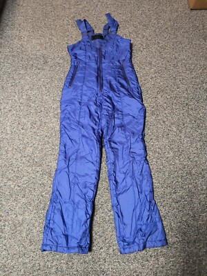 Rodeo Womens Ski Snowboarding Bib Pants, Size 14,  Purple. DM#5