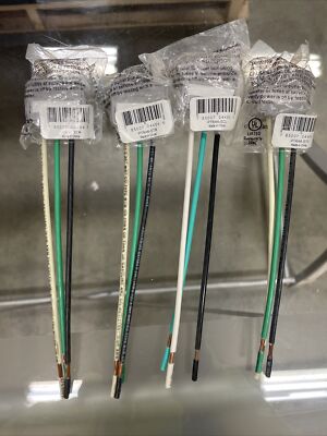 4) NEW PASS & SEYMOUR  PTRA6-STR  PLUG TAIL FEMALE CONNECTORS 3 WIRE LOT OF 4