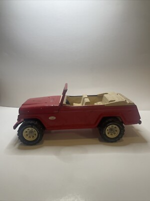 Vintage Tonka Jeepster Red -Metal- Read Description