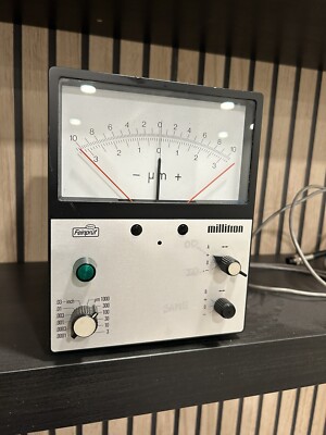 Mahr Feinprüf Millitron 1202 IC Z Amplifier With Probe And Power Cord.