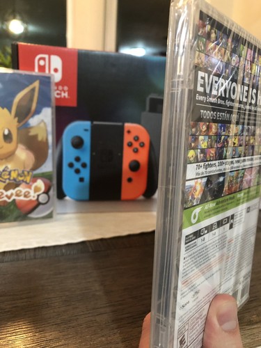 Nintendo Switch Neon edition Bundle Smash Bros & Pokémon