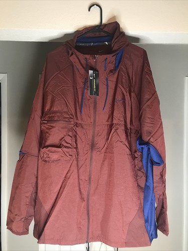Nike Full Zip Training Jacket Mystic Dates Maroon Mens Size