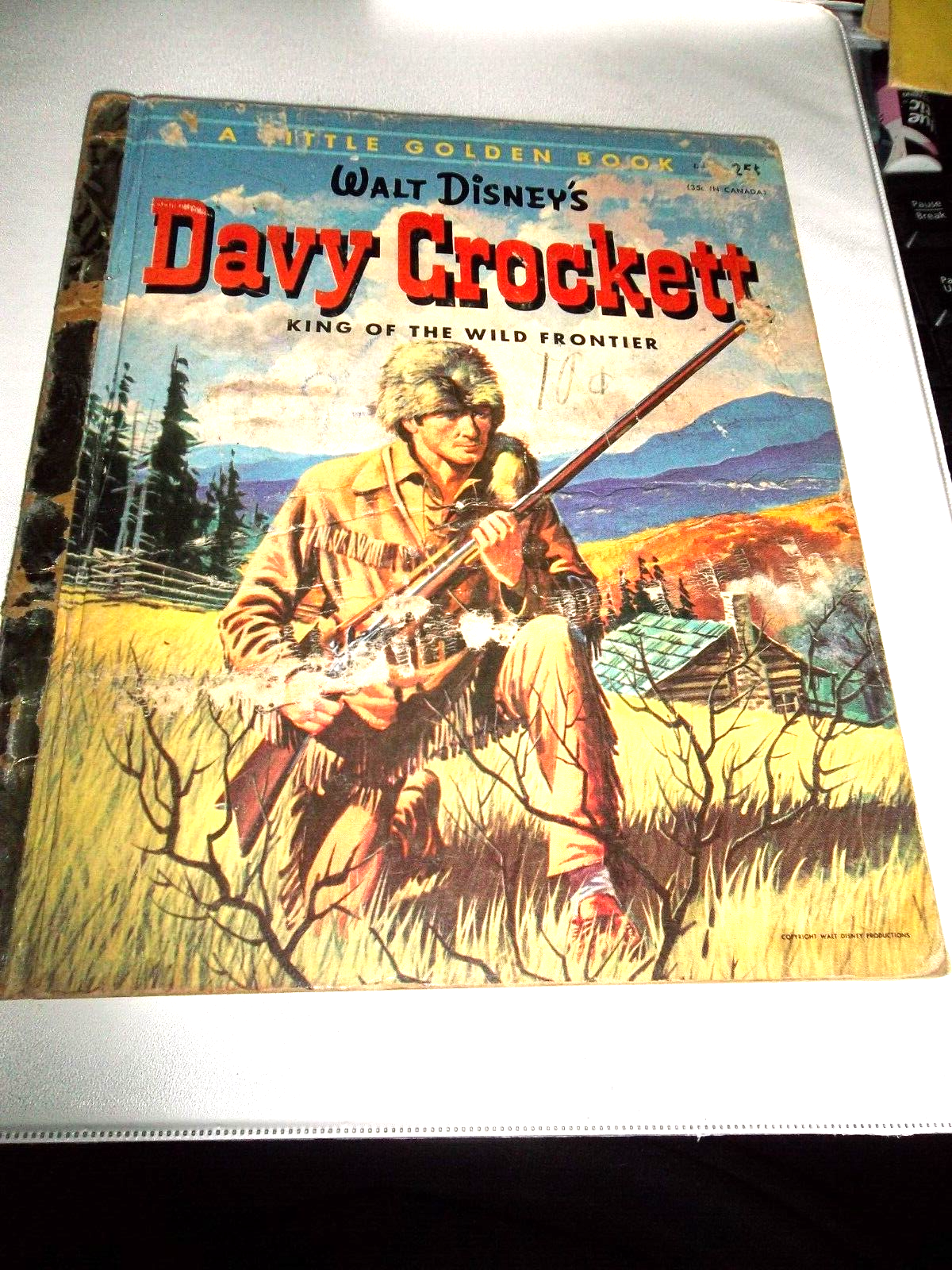 vintage Golden Book Davy Crockett King of the Wild Frontier | eBay