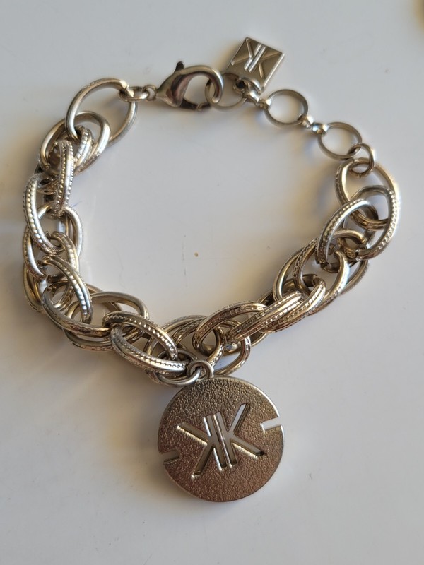 Bracelet Bijou Gourmette Kim Kardashian En MÃ©Tal ArgentÃ© 