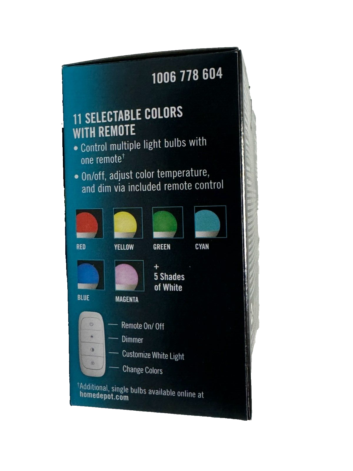 Ecosmart 60W LED Bulb, Color Changing A19 with Remote